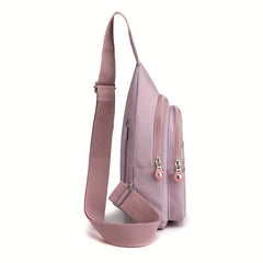 Waterproof Nylon Chest Bag Lightweight Crossbody Fanny Pack