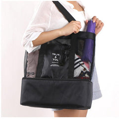 High Capacity Women Mesh Transparent Beach Bag