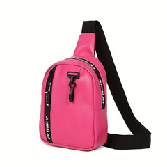Women's Casual Chest Bag For Sports Letter Graphic Sling Bag