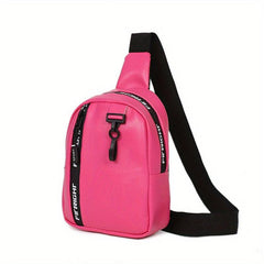 Women's Casual Chest Bag For Sports Letter Graphic Sling Bag