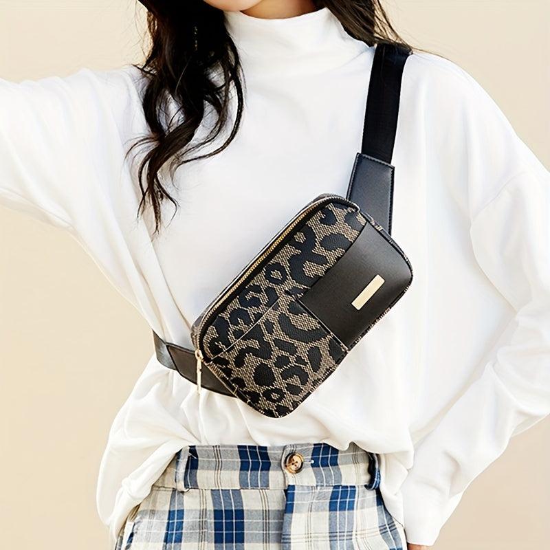 Leopard Crossbody Bag Stylish All Match Travel Bag