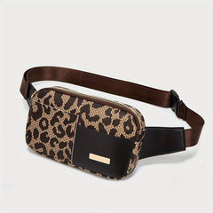 Leopard Crossbody Bag Stylish All Match Travel Bag