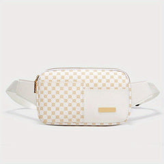 Leopard Pattern Belt Bag Women's PU Leather Chest Bag For Outdoor Travel