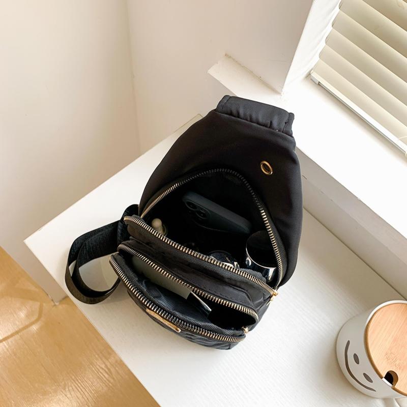 Heart Embroidery Chest Bag Women's Crossbody Sling Purse