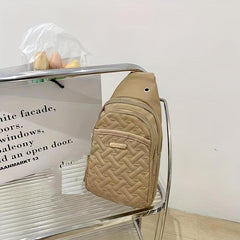 Heart Embroidery Chest Bag Women's Crossbody Sling Purse