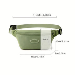 Streetwear Casual Chest Bag Nylon Foldable Crossbody Bag