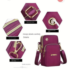 Mini Sports Armband Bag Nylon Crossbody Phone Purse 3.54 7.09 3.15 Inch