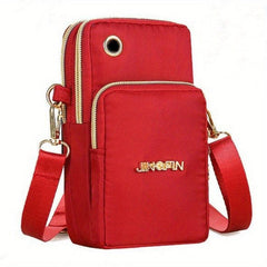 Mini Sports Armband Bag Nylon Crossbody Phone Purse 3.54 7.09 3.15 Inch