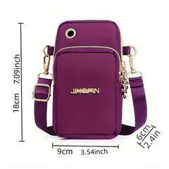 Mini Sports Armband Bag Nylon Crossbody Phone Purse 3.54 7.09 3.15 Inch