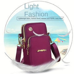 Mini Sports Armband Bag Nylon Crossbody Phone Purse 3.54 7.09 3.15 Inch
