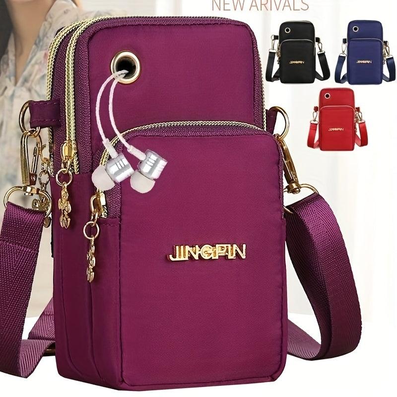 Mini Sports Armband Bag Nylon Crossbody Phone Purse 3.54 7.09 3.15 Inch