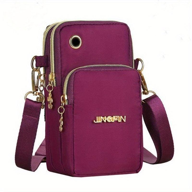 Mini Sports Armband Bag Nylon Crossbody Phone Purse 3.54 7.09 3.15 Inch