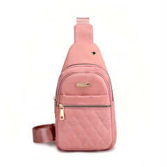 Rhombus Quilted Chest Bag Crossbody Bag