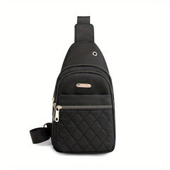 Rhombus Quilted Chest Bag Crossbody Bag