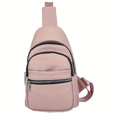 Zipper Sling Bag Crossbody Phone Bag Women's Chest Purse