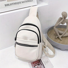 Zipper Sling Bag Crossbody Phone Bag Women's Chest Purse