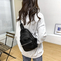 Zipper Sling Bag Crossbody Phone Bag Women's Chest Purse