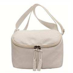 Solid Nylon Waist Bag Street Sports Crossbody Bag Casual Chest Bag
