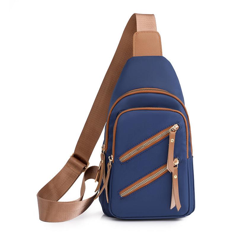 Nylon Zipper Front Chest Bag for Travel