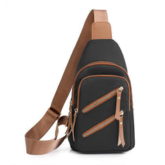 Nylon Zipper Front Chest Bag for Travel
