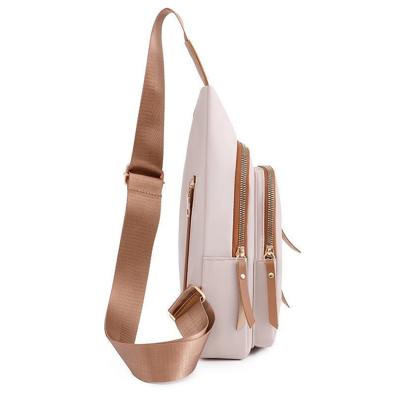 Nylon Zipper Front Chest Bag for Travel