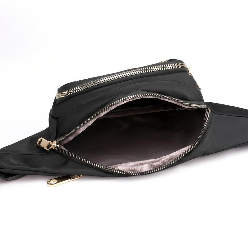 Quilted Waist Bag Zipper Fanny Pack for Women