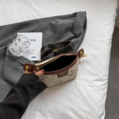 Vintage Letter Pattern Sling Bag for Women