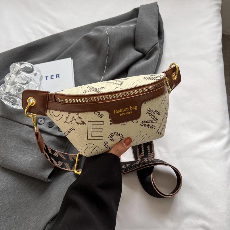 Vintage Letter Pattern Sling Bag for Women