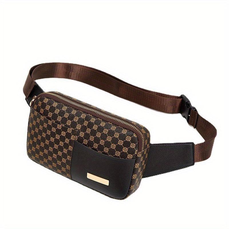 Leopard Pattern Chest Bag Faux Leather Belt Bag