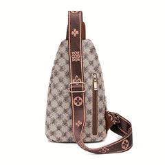 Women's Sling Bag Chest Purse PU Leather Crossbody Bag