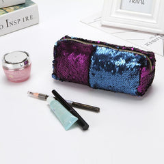 Sequin Cosmetic Bag Portable Makeup Zipper Bag