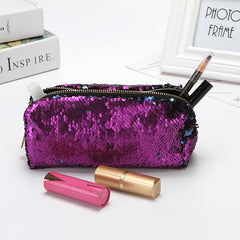 Sequin Cosmetic Bag Portable Makeup Zipper Bag