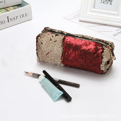 Sequin Cosmetic Bag Portable Makeup Zipper Bag
