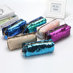 Sequin Cosmetic Bag Portable Makeup Zipper Bag