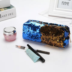 Sequin Cosmetic Bag Portable Makeup Zipper Bag
