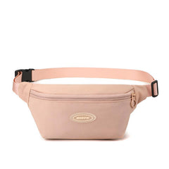 Nylon Fanny Pack Solid Waist Bag for Travel Hiking