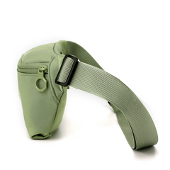 Nylon Fanny Pack Solid Waist Bag for Travel Hiking