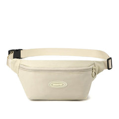 Nylon Fanny Pack Solid Waist Bag for Travel Hiking