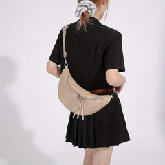 Versatile Casual Chest Bag PU Leather Crossbody Bag