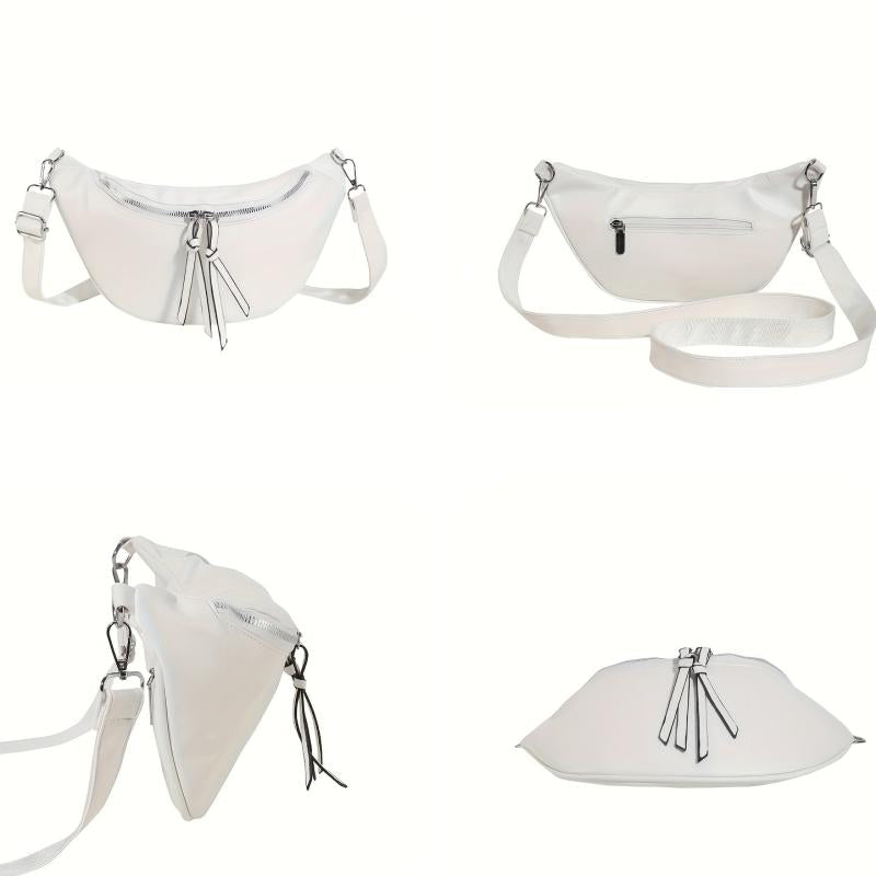Versatile Casual Chest Bag PU Leather Crossbody Bag