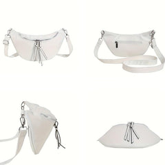 Versatile Casual Chest Bag PU Leather Crossbody Bag