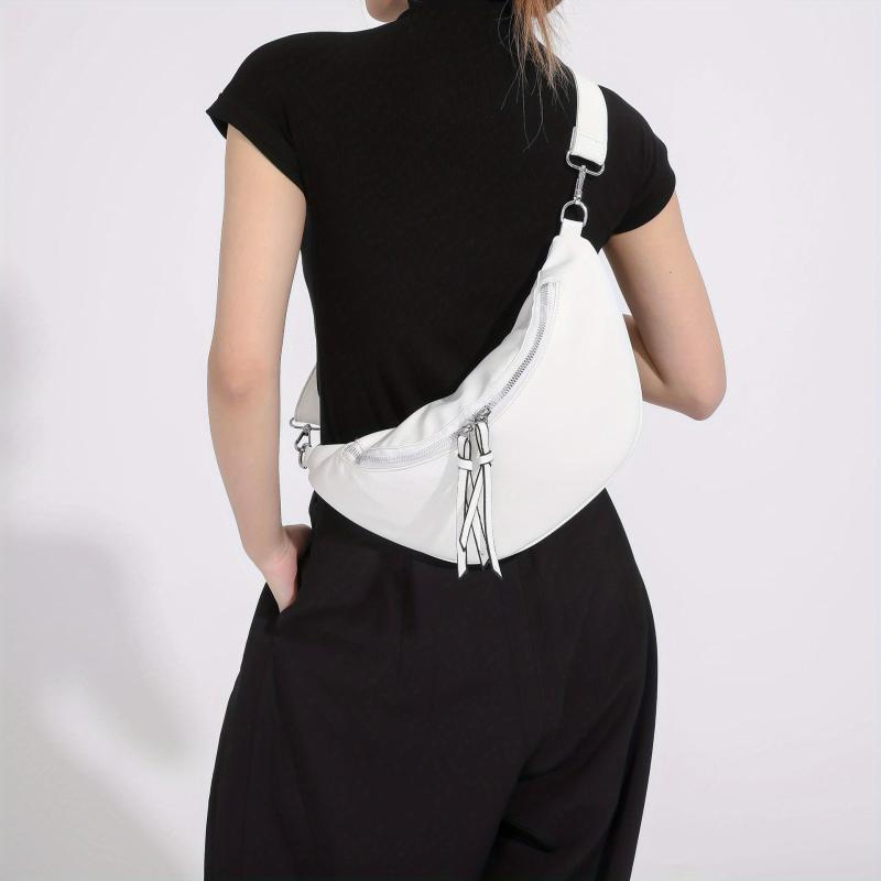 Versatile Casual Chest Bag PU Leather Crossbody Bag
