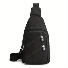 Nylon Chest Bag Sports Fitness Gym Crossbody Bag Women's Travel Sling Bag