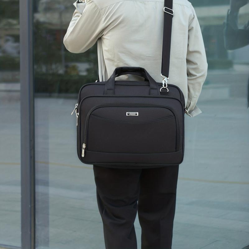 Water Repellent Laptop Briefcase Crossbody Bag for Business Trip