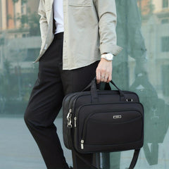 Water Repellent Laptop Briefcase Crossbody Bag for Business Trip