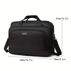 Water Repellent Laptop Briefcase Crossbody Bag for Business Trip