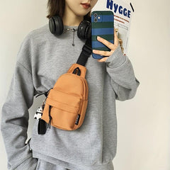 Mini Nylon Sling Bag For Outdoor Travel Chest Bag