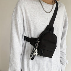 Mini Nylon Sling Bag For Outdoor Travel Chest Bag