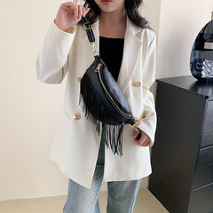 Tassel Waist Bag Crossbody Chest Purse
