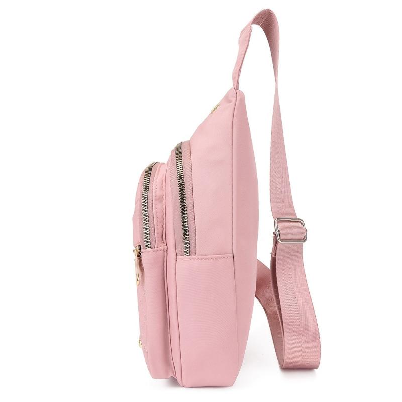 Quilted Sling Crossbody Bag with Earphone Hole